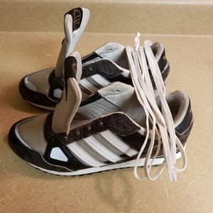 ADIDAS ZX 750 RUNNING SHOES GRAY SUEDE